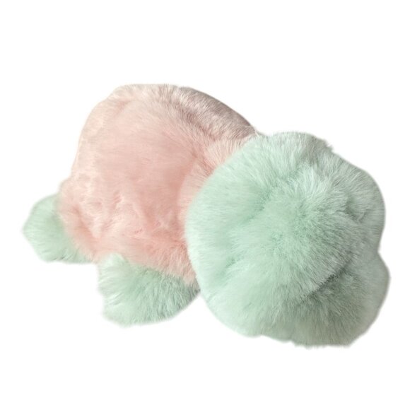 World's Softest Plush Turtle Huggee 11 inches Green Pink NWT Cuddly Lovey - Picture 4 of 12